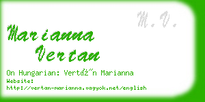 marianna vertan business card